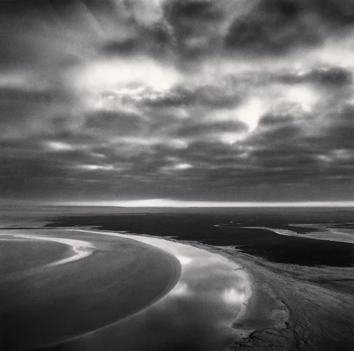 Dramatic Cloudy Seascape High Contrast Textured Mysterious