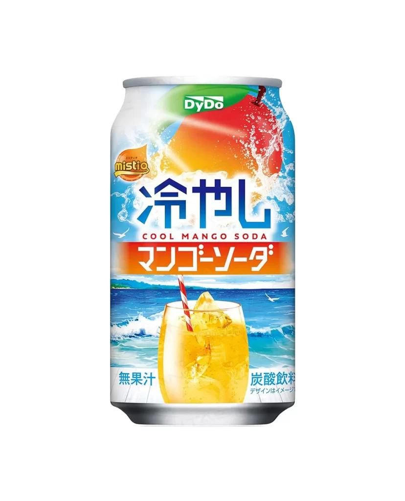 DyDo Cool Mango Soda Can Packaging