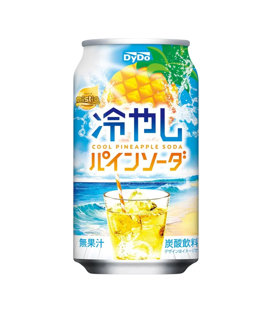 DyDo Cool Pineapple Soda Can Packaging