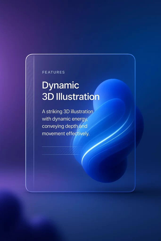 Dynamic 3D Blue