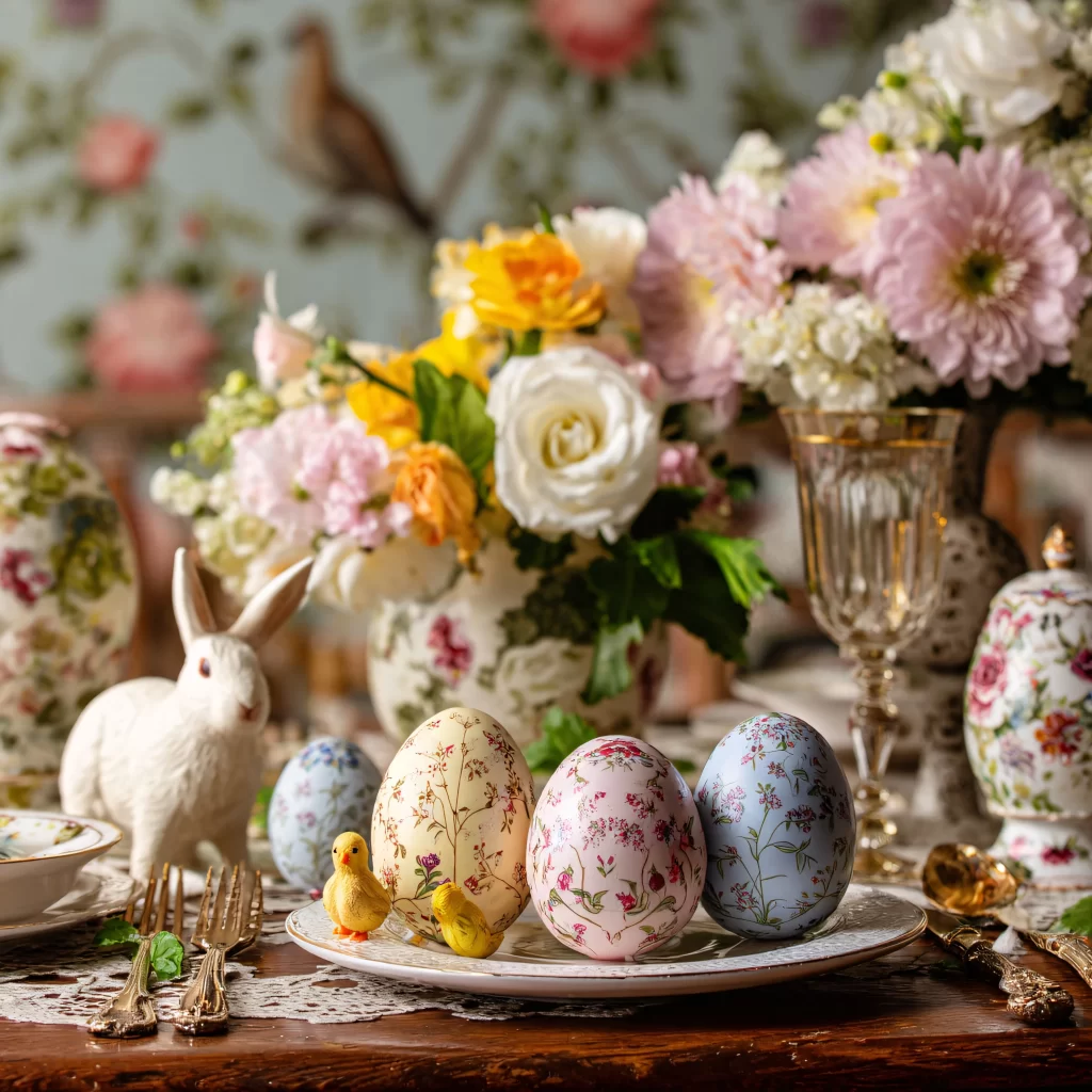 Easter Eggs Flowers Pastel Spring 589