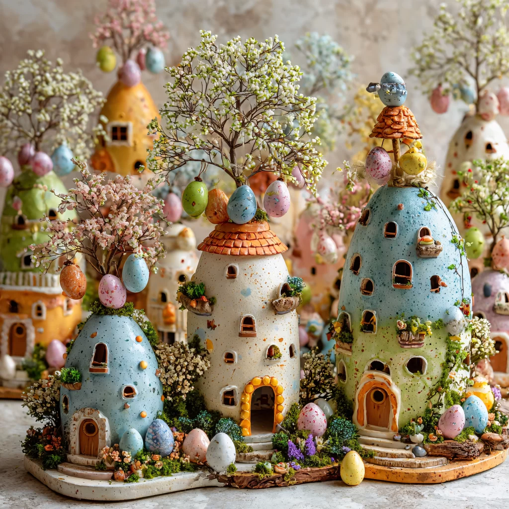 Easter Eggs Flowers Pastel Spring 662