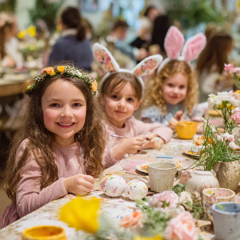 Easter Eggs Flowers Pink Spring