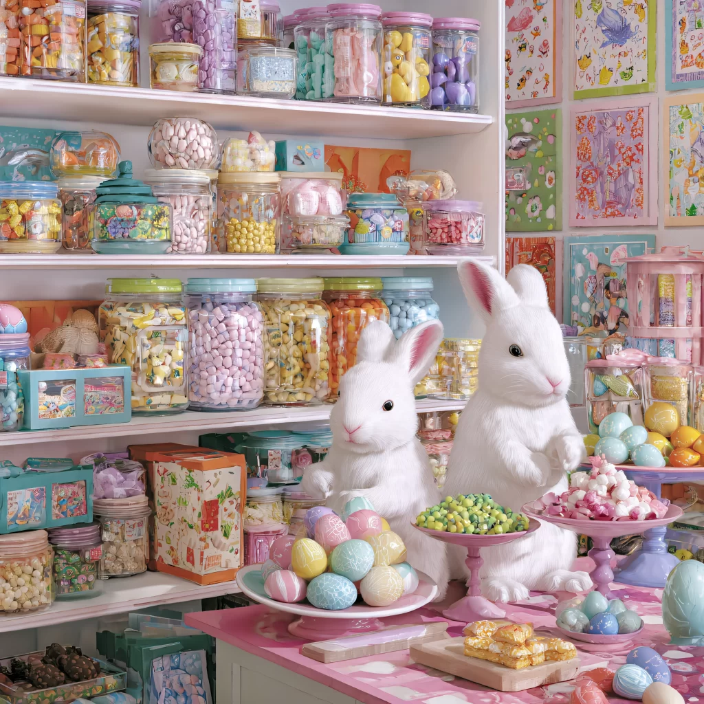 Easter Rabbits Eggs Pastel Spring 77
