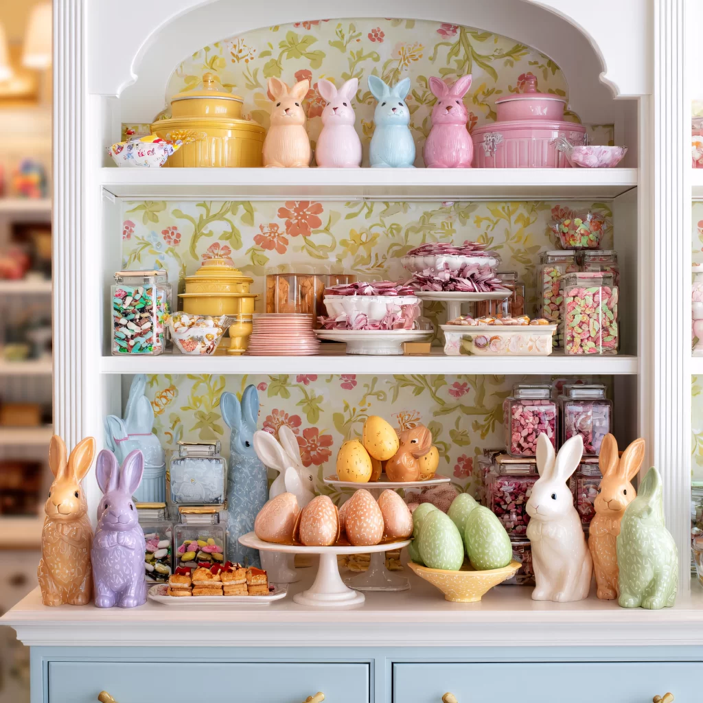 Easter Rabbits Eggs Pastel Colors 80