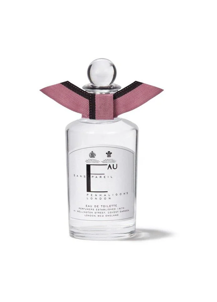Eau Perfume Bottle Glass Pink Ribbon Classic Design