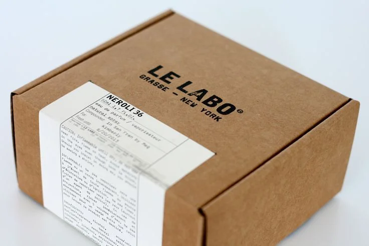 Elegant Skincare Box Brown Cardboard
