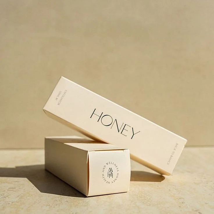 Elegant Skincare Box Cream White Minimalist
