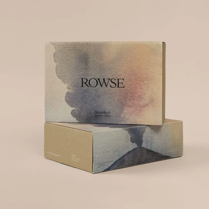 Elegant Skincare Box Natural Watercolor Design