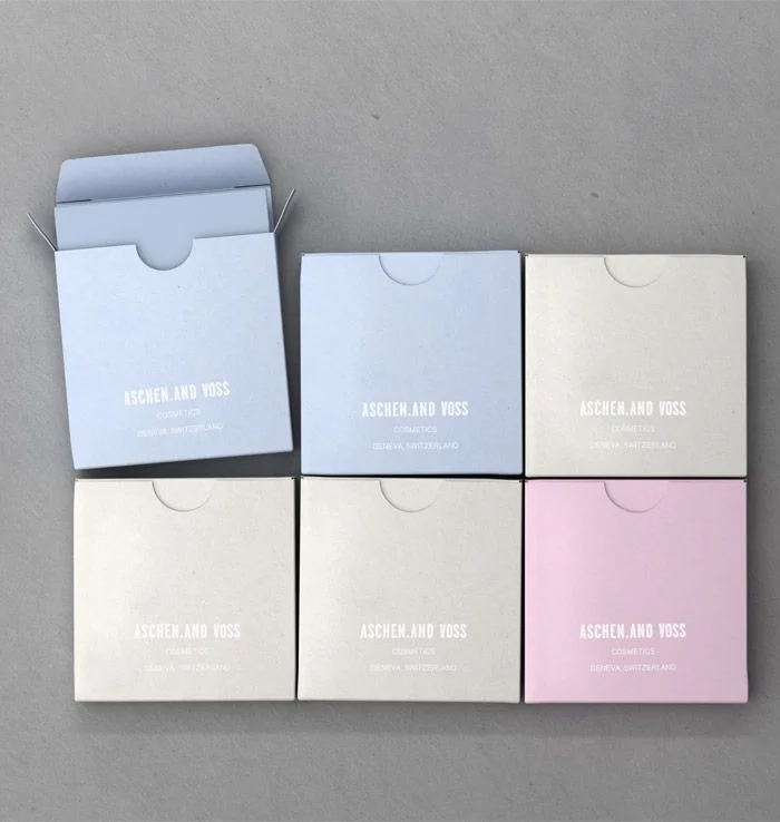 Elegant Skincare Box Pastel Color Minimalist Cosmetics