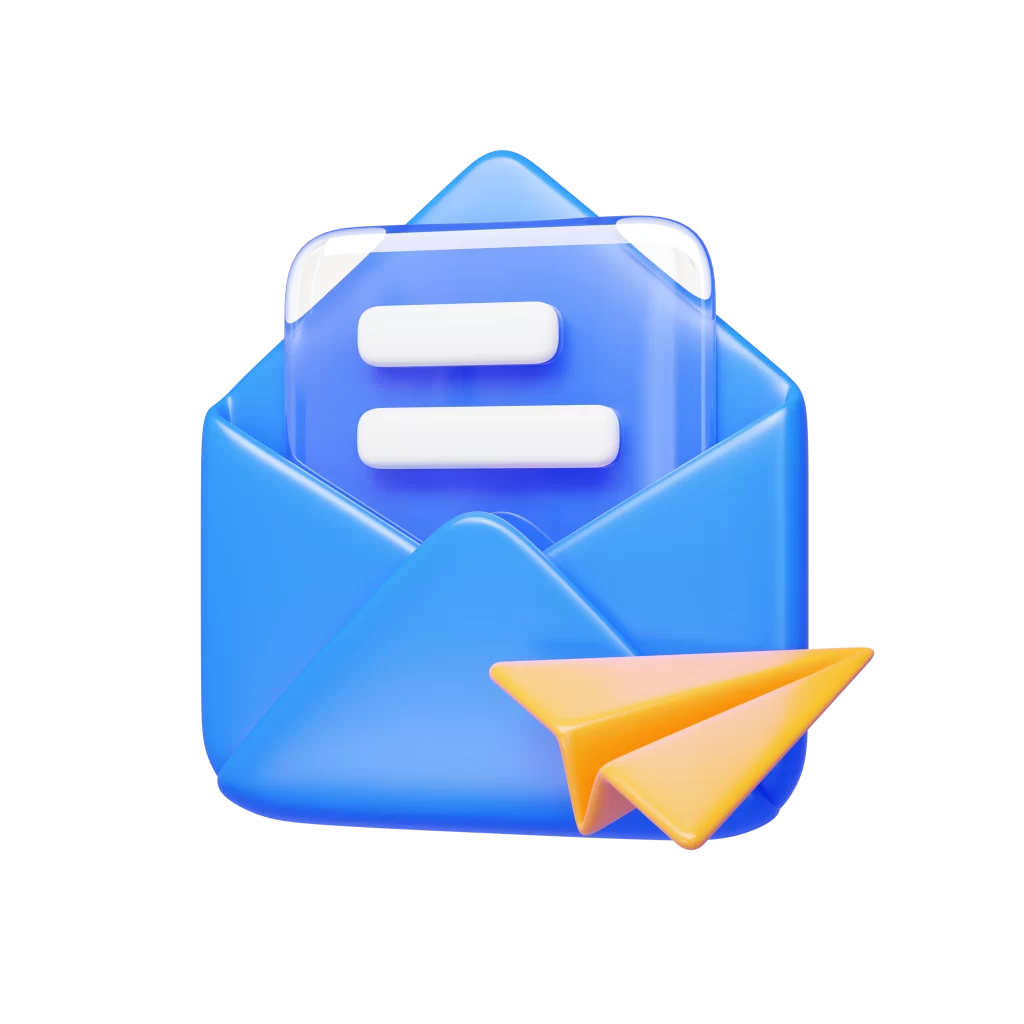 Email Icon Blue Envelope Yellow Paper