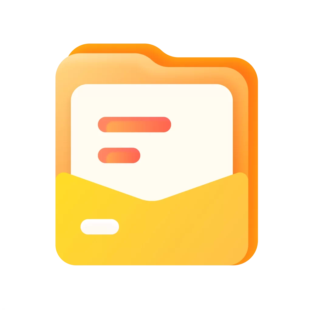 Email Icon Orange Yellow