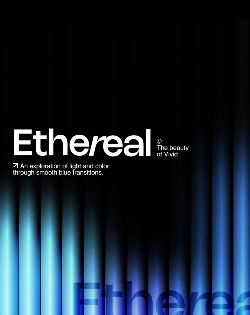 Ethereal Blue Light Color Transition