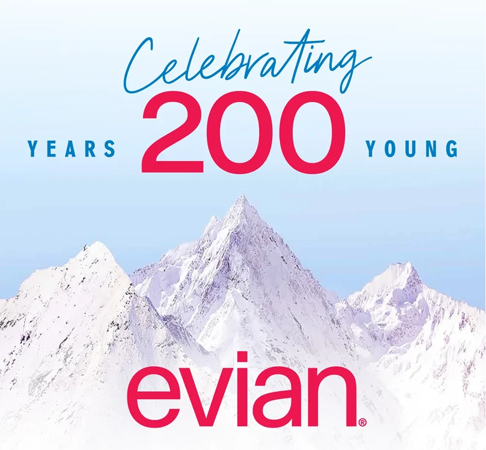 Evian Celebrating 200 Years Young Mountain