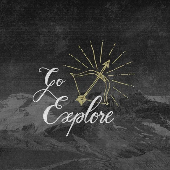 Explore Adventure Gold Black Motivational