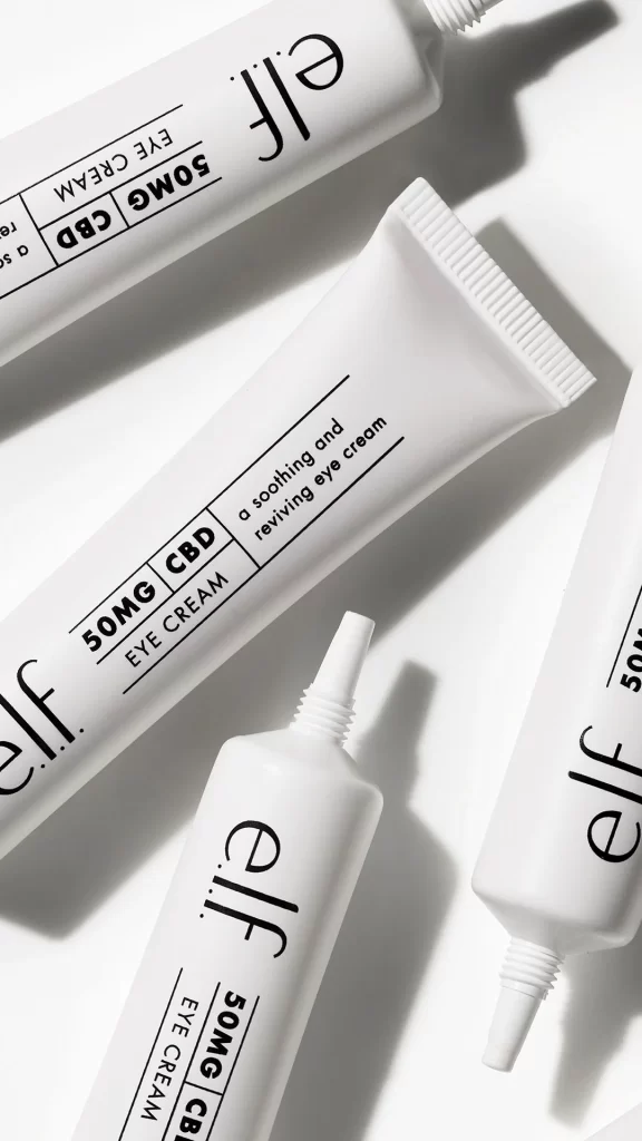 Eye Cream Tube White CBD Soothing Reviving