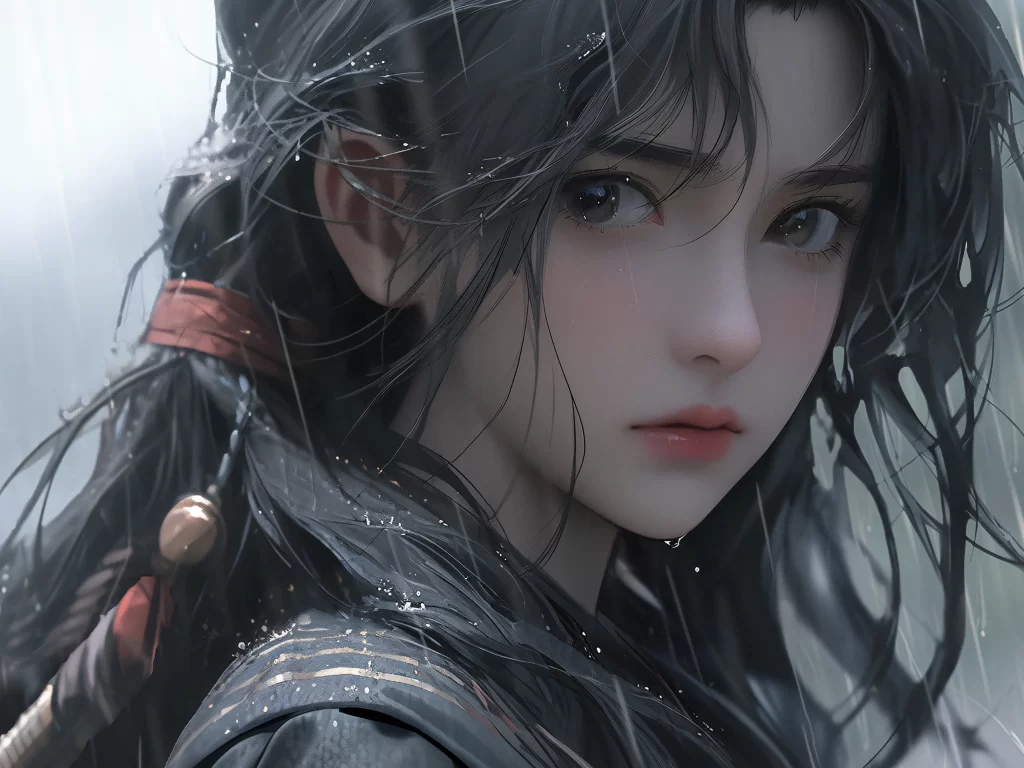 Fantasy Character Dark Hair Traditional Clothing