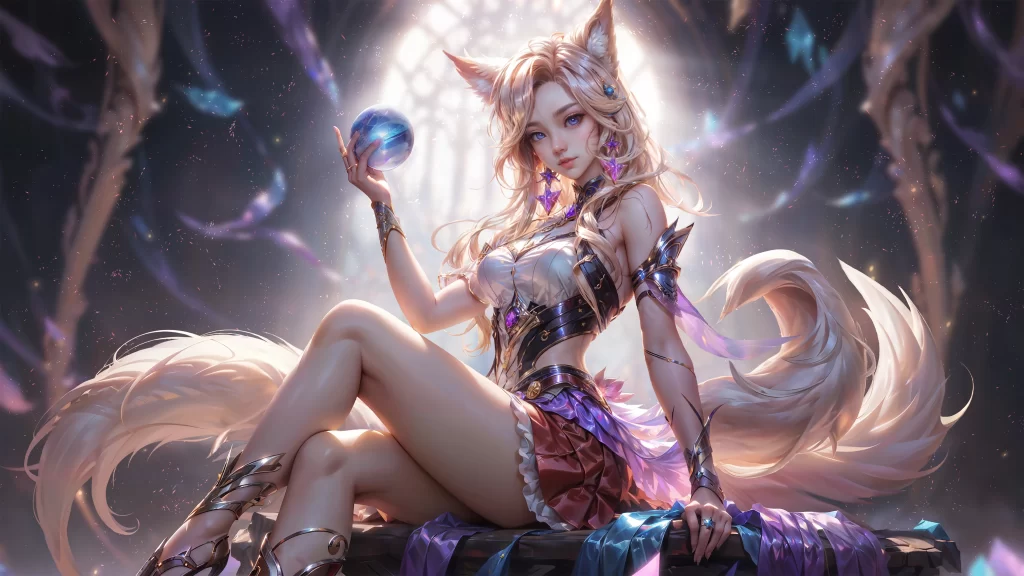 Fantasy Character Pastel Colors Magical Theme