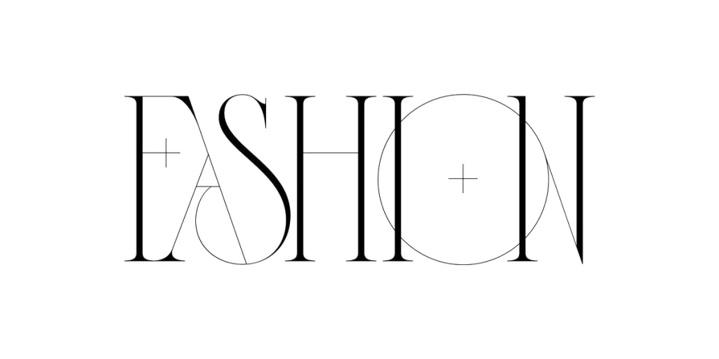 Fashion Typography Pink Black Display