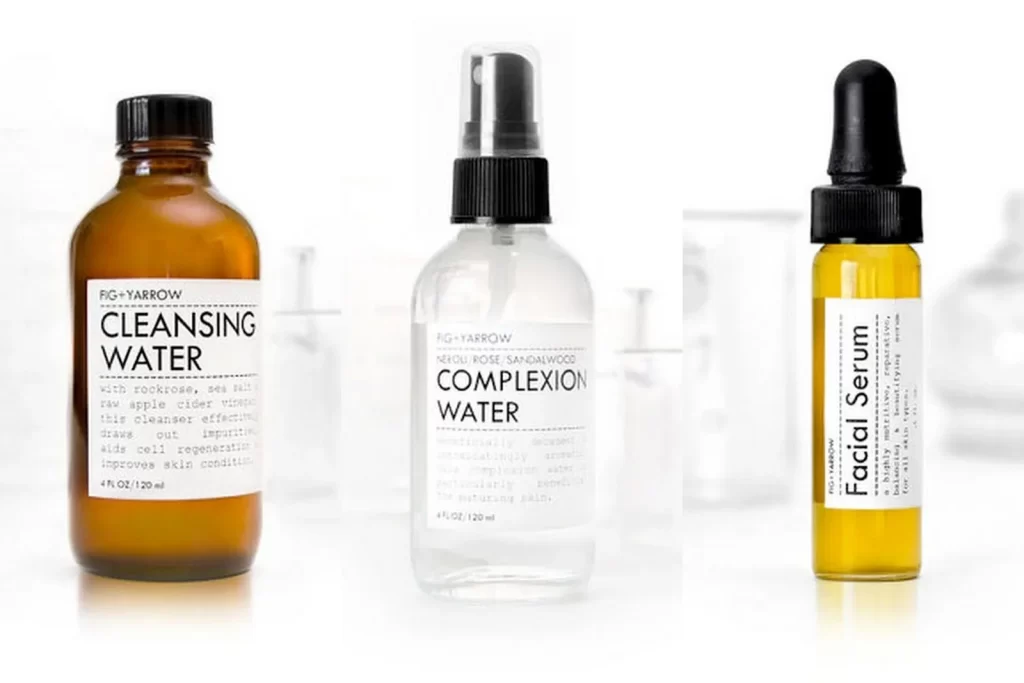 Fig + Yarrow Cleansing Water, Complexion Water, Bottle Packaging