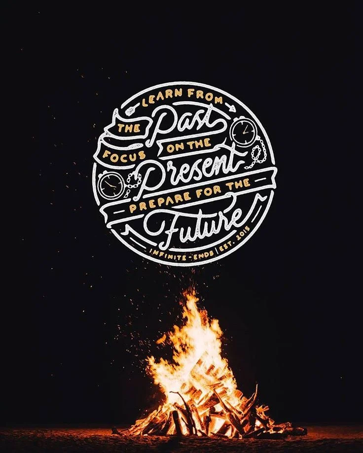 Fire MotivationalQuote Black White Typography