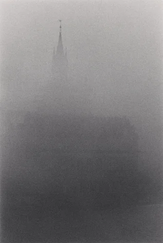 Foggy Architecture Dramatic Atmospheric Mysterious