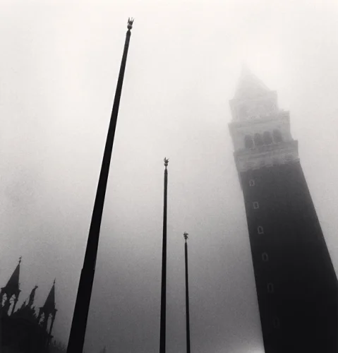 Foggy Architecture Dramatic Atmospheric Tower