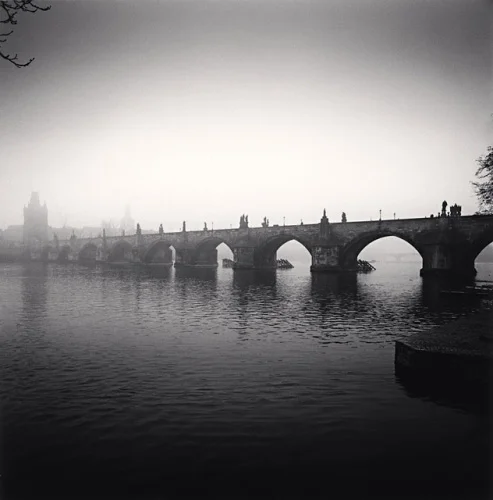 Foggy Bridge Dramatic Atmospheric Cityscape