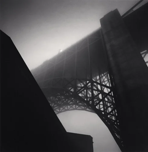 Foggy Bridge Dramatic Atmospheric Architecture