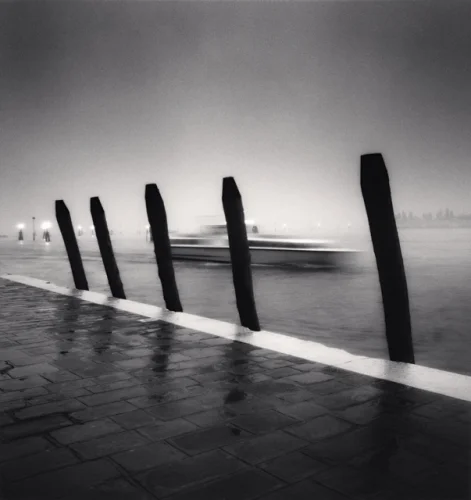 Foggy Harbor Dramatic Atmospheric Seascape