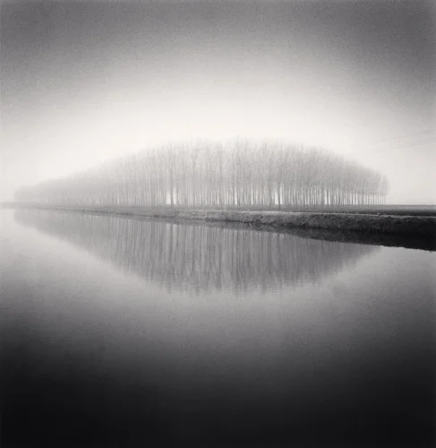Foggy Landscape Dramatic Minimalist High Contrast Mysterious