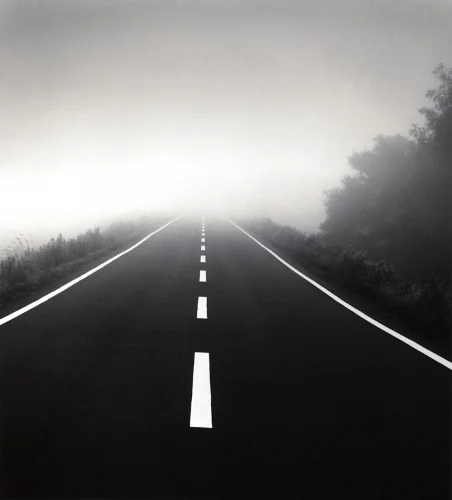 Foggy Road Dramatic Atmospheric Street