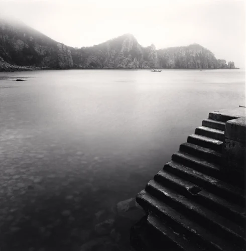 Foggy Seascape Dramatic Textured High Contrast Mysterious