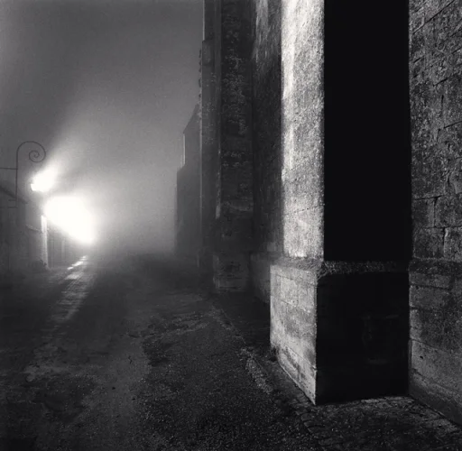Foggy Street Dramatic Textured High Contrast Mysterious