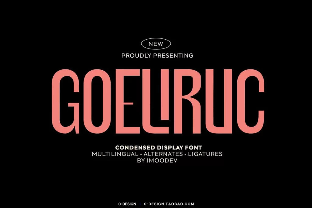 Font Pink Black Display Multilingual
