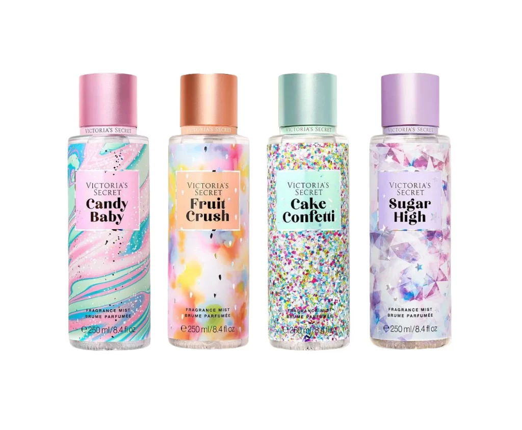Fragrance Mist Bottle Colorful Confetti Design Cosmetics