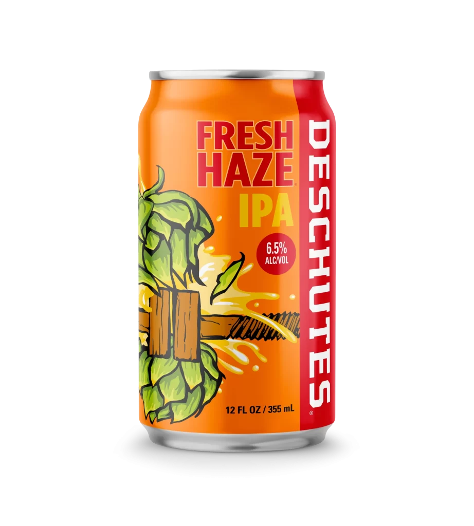 Fresh Haze IPA Orange Green Packaging