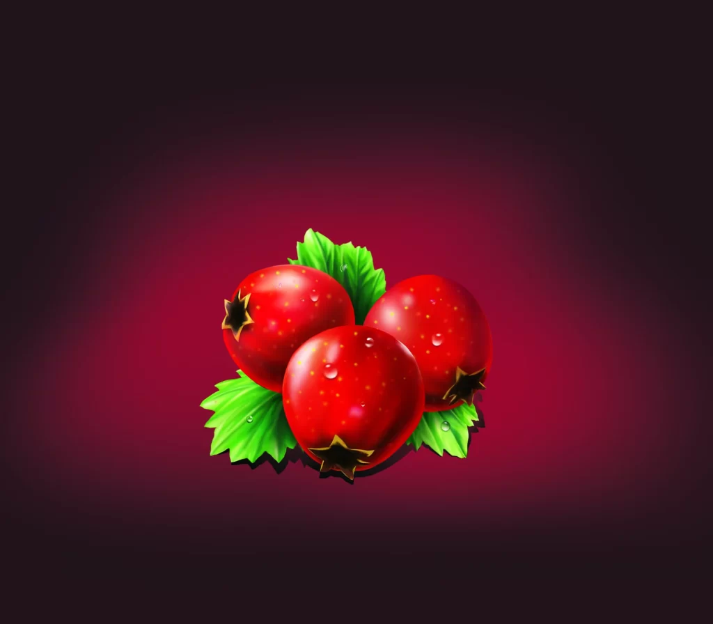 Fruit Berries Red Green Leaves Fresh