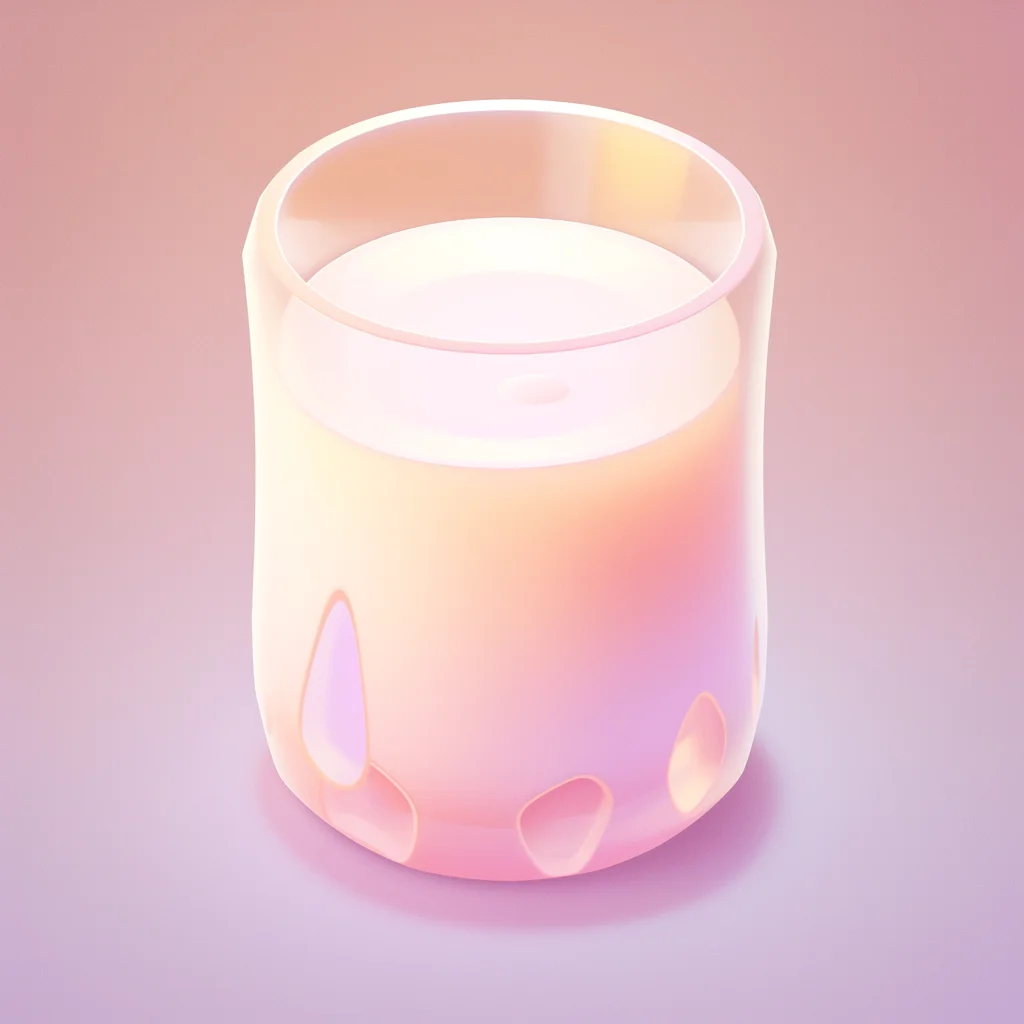 game icon lovely 3D milk glass cute cartoon