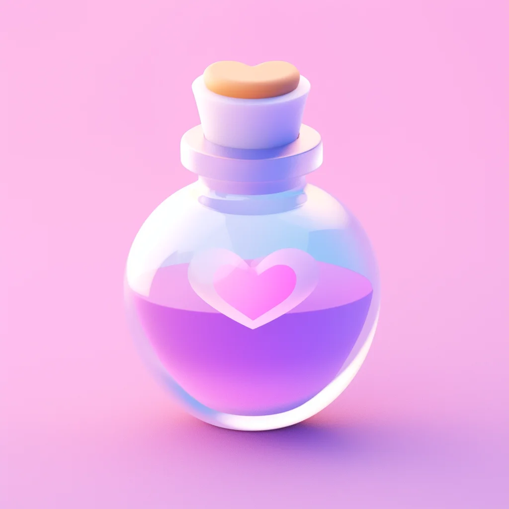 game icon lovely bottle cartoon cute 3D