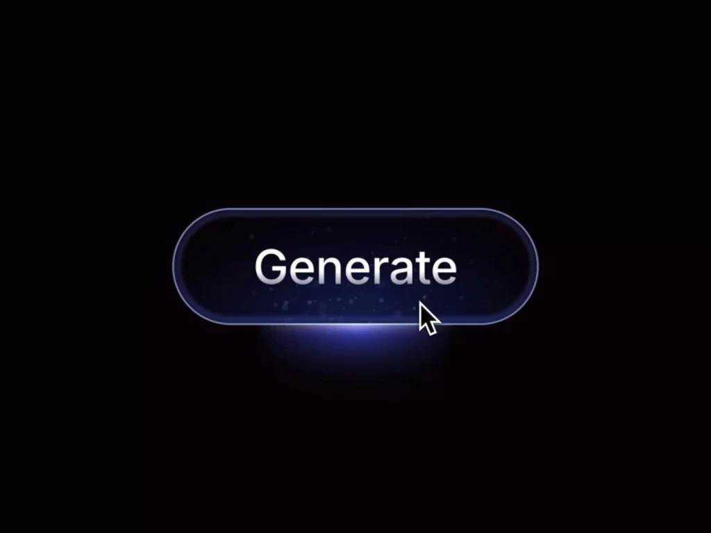 Generate Button Mouse Cursor Dark Blue