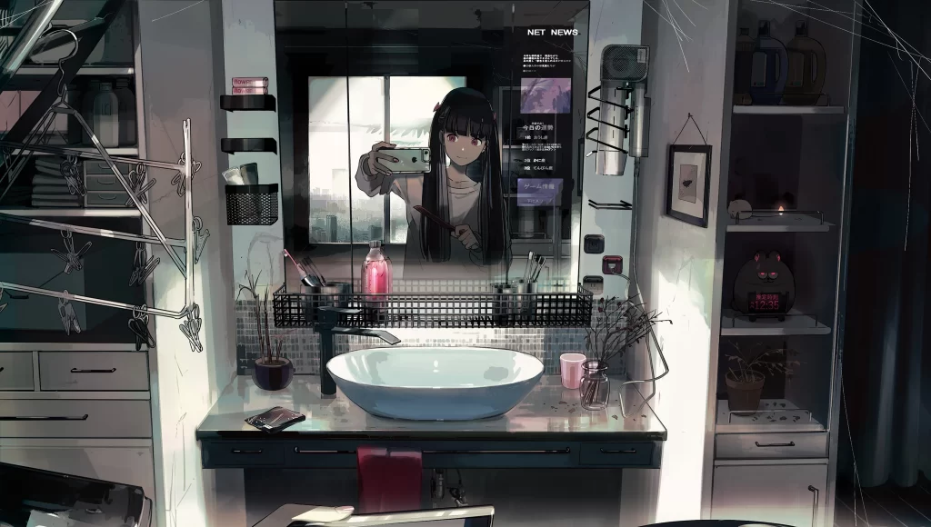 Girl Bathroom Mirror
