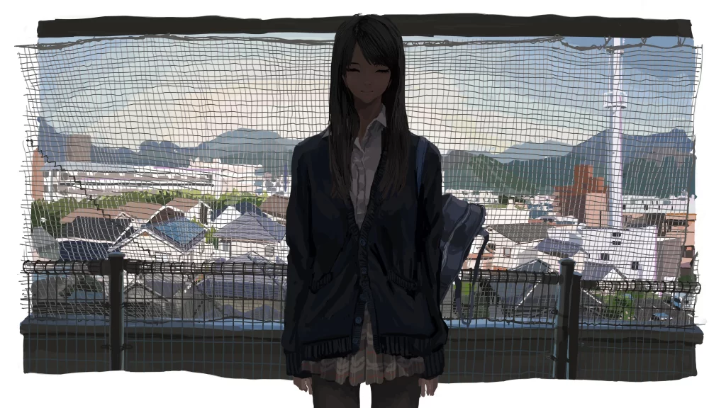 Girl Blue White Casual Urban
