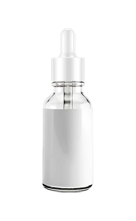 Glass Bottle White Label Dropper Cap