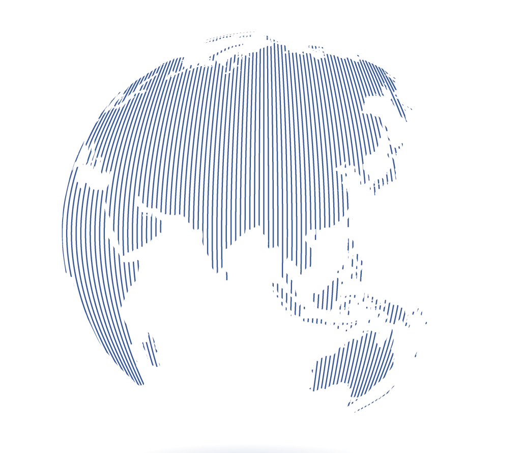 Globe Earth Blue White