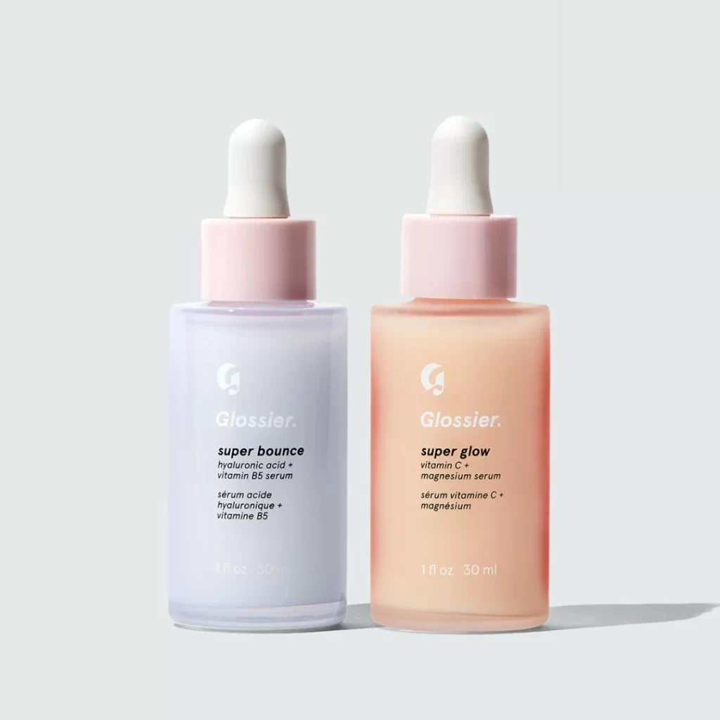 Glossier Serum Bottle Pink Hyaluronic Acid Vitamin B5