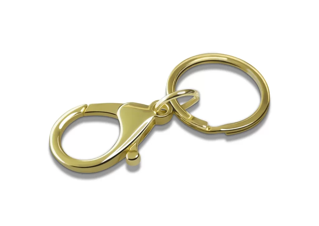 Gold Keychain Metal Ring