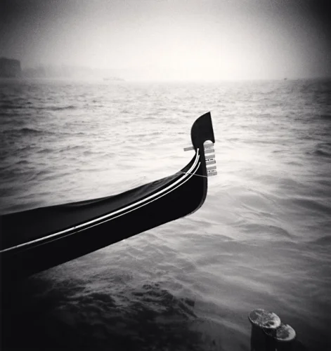 Gondola Water Reflections Dramatic High Contrast Moody