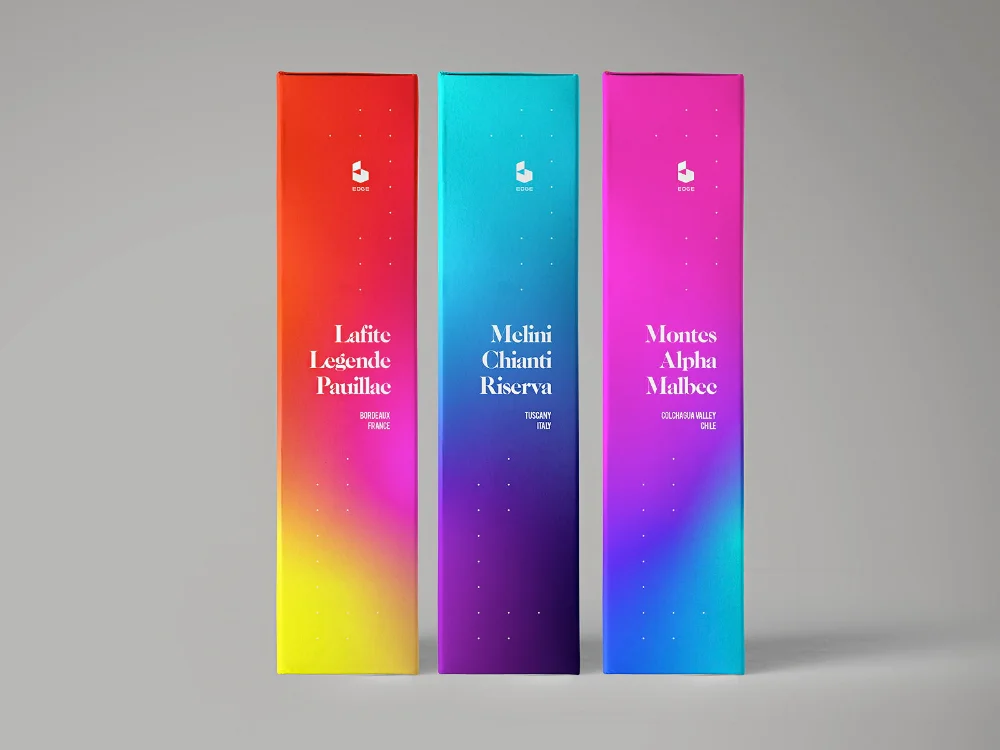 Gradient Colorful Box Cosmetics Packaging