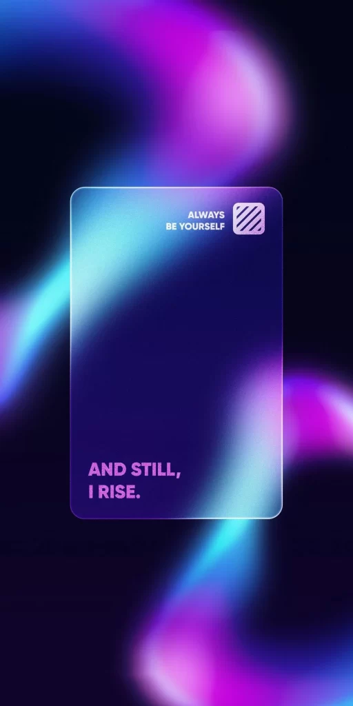 Gradient Neon Text Motivational